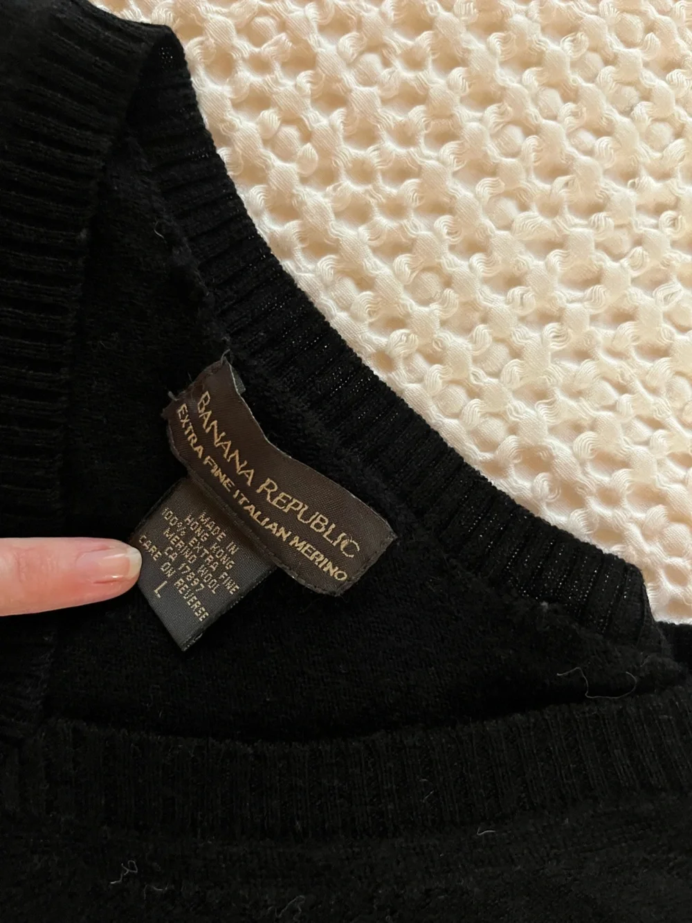 Vintage Banana Republic Black V neck Sweater